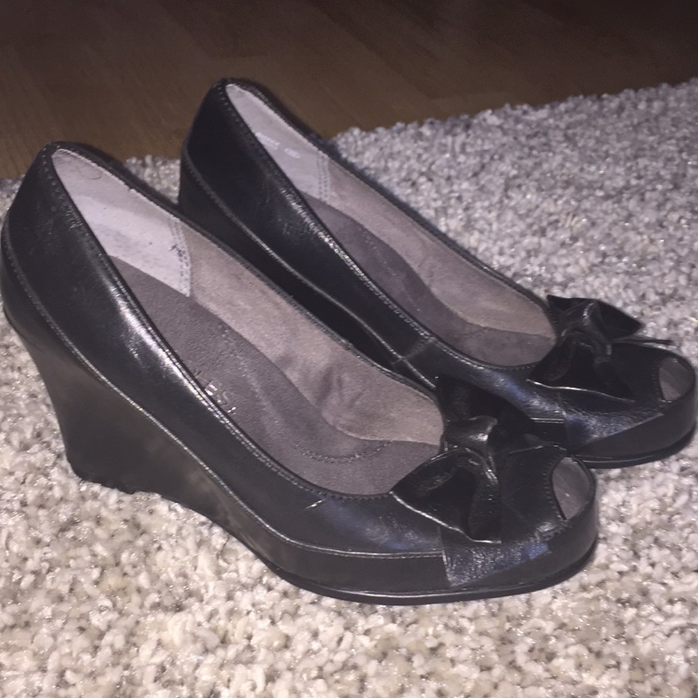Wedged Open-Toe Heels